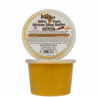 Kuza african shea butter creamy skin hair and nails moisturizer deep hydration soft smooth care butter