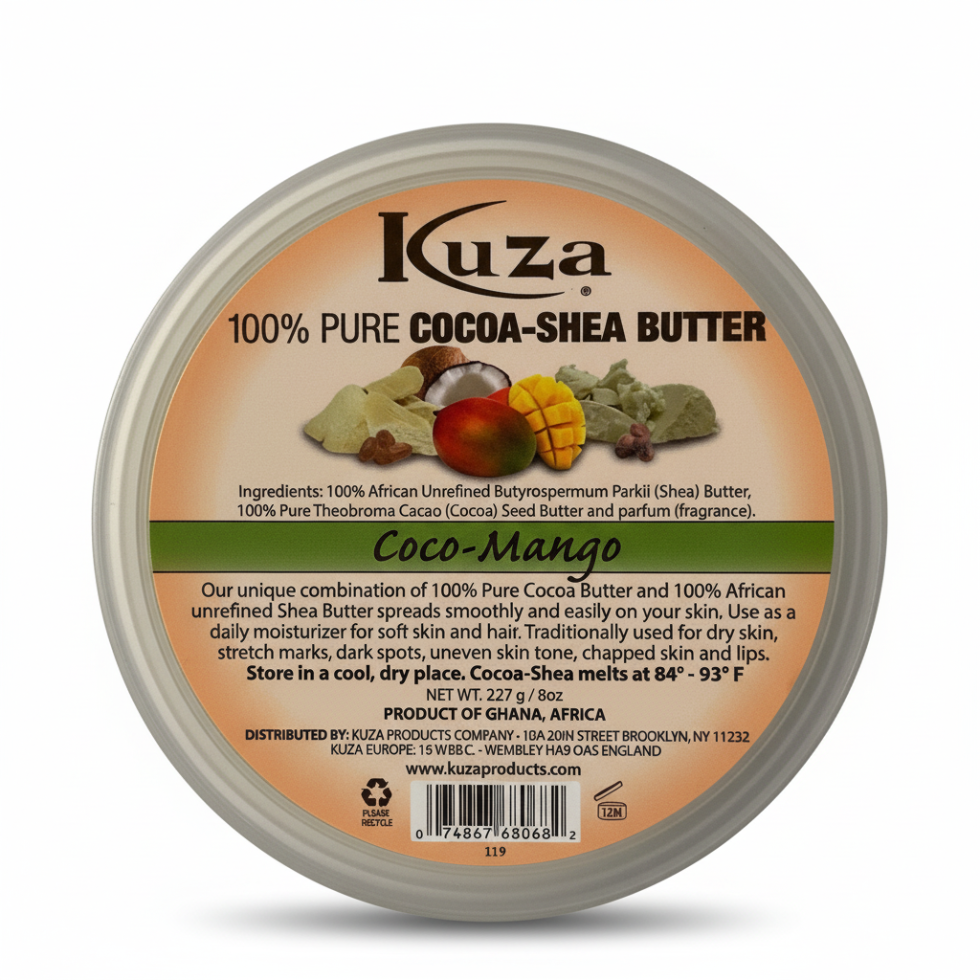 Kuza cocoa shea butter coco mango deep moisture for skin soft smooth and hydrated body care