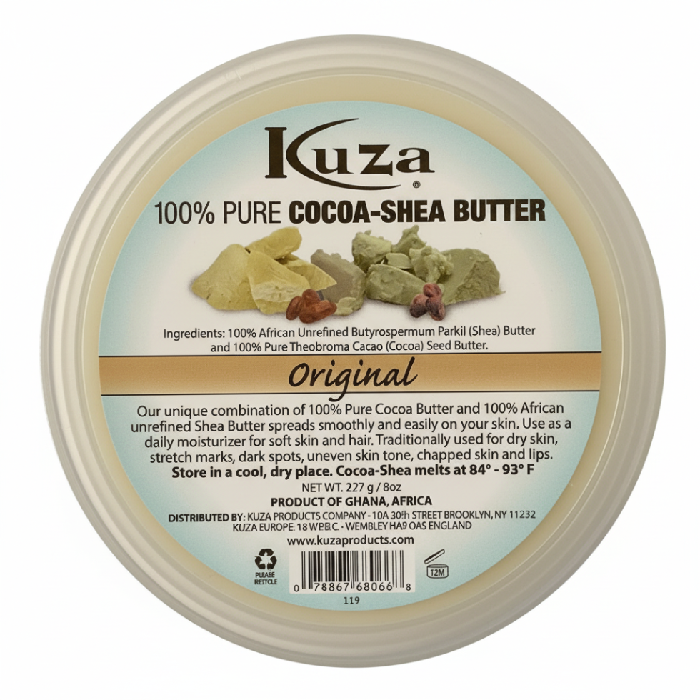 kuza cocoa shea butter for deep moisturizing skin and hair soft smooth nourishment