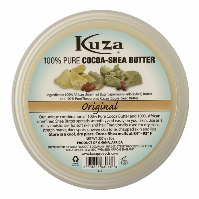 kuza cocoa shea butter for deep moisturizing skin and hair soft smooth nourishment