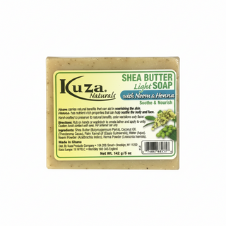 Kuza african black soap neem henna 142g acne care deep cleansing natural skin purifying soap