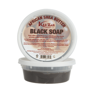 Kuza african shea butter black soap deep cleanser acne care natural skin purification soap