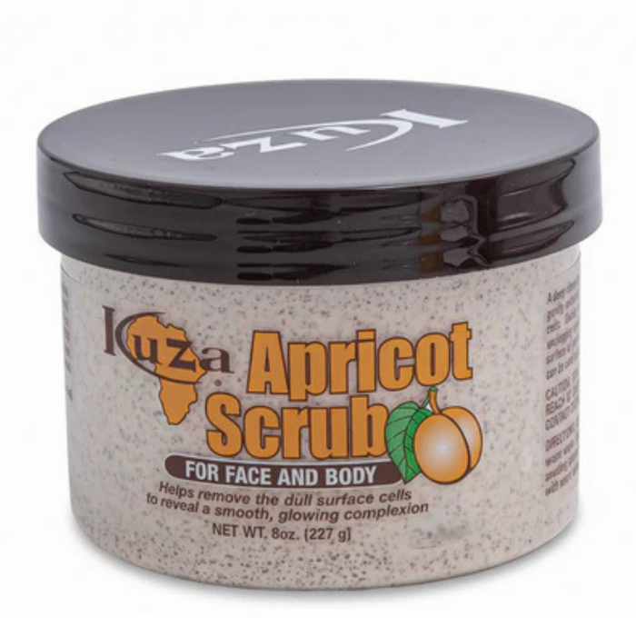 Kuza Apricot Scrub 227g | Gentle Face & Body Exfoliation & Skin Hydration