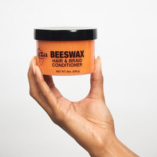 Kuza beeswax hair and braid conditioner moisture shine frizz control protective style care