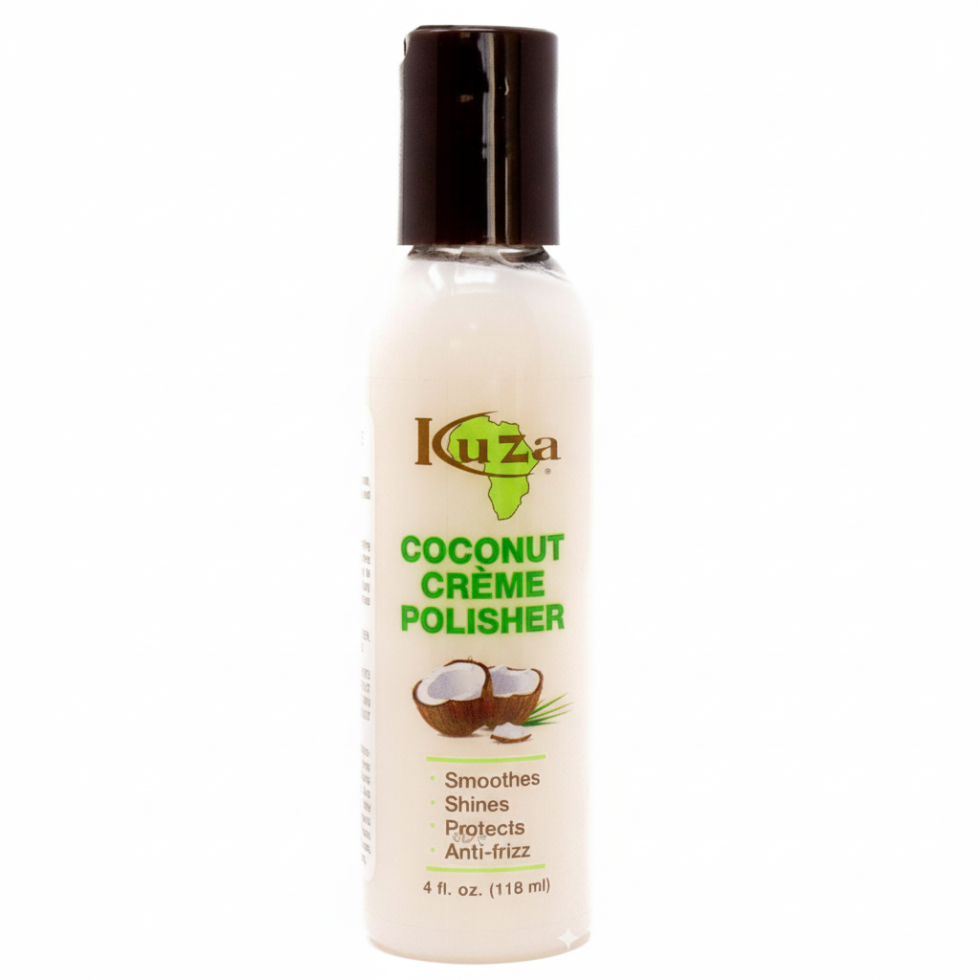 Kuza coconut creme polisher exfoliates smooths and nourishes skin for soft glowing texture