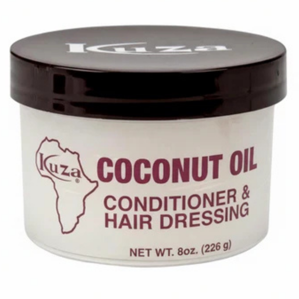 Kuza coconut oil conditioner hair dressing 8oz nourish strengthen hydrating moisturizing hair care treatment