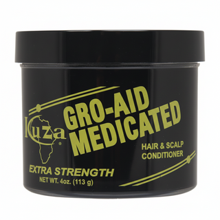 Kuza gro-aid medicated hair and scalp conditioner for dry scalp relief moisture and repair