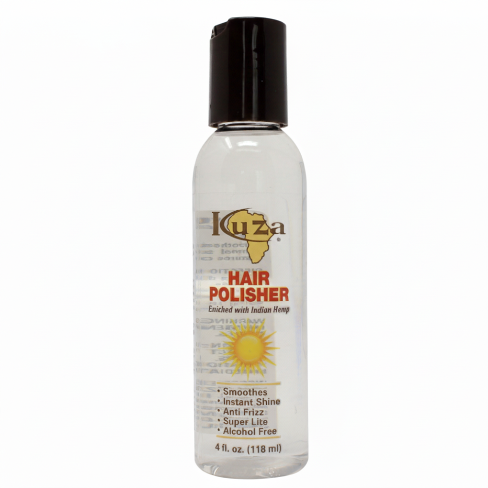 kuza hair polisher for smooth shiny frizz free hair lightweight finish for all hair types