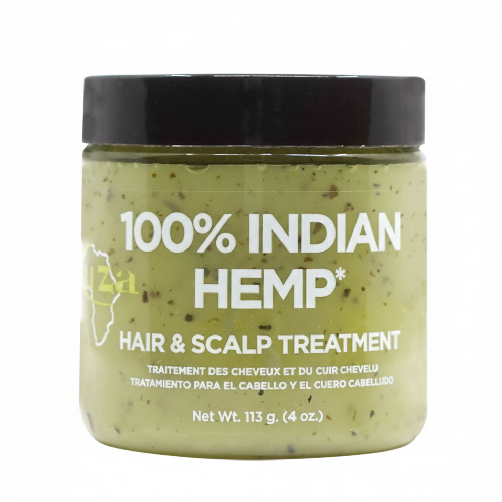 kuza indian hemp hair and scalp treatment 4oz moisturizing repair oil for shine and healthy hair care