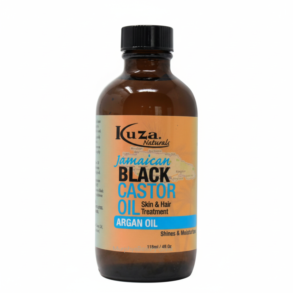 kuza jamaican black castor and argan oil for hair and skin nourishment hydration and shine boost