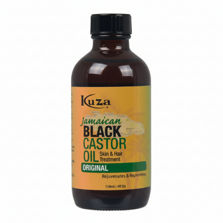 kuza jamaican black castor and flaxseed oil for hair and skin nourishment and moisture