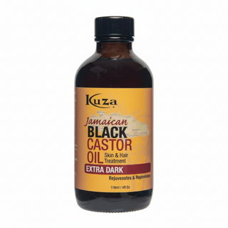 Kuza Jamaican black castor oil extra dark for hair growth scalp and skin treatment oil