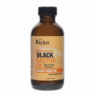 kuza jamaican black castor oil with mango seed for hair and skin moisture and nourishment