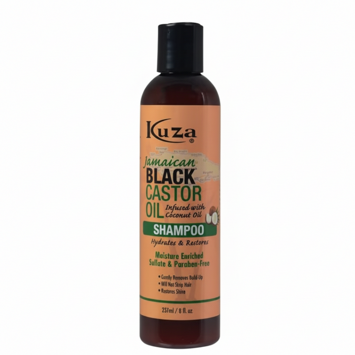 Kuza Naturals Shampoing à l'huile de ricin noire jamaïcaine 237 ml/8 oz