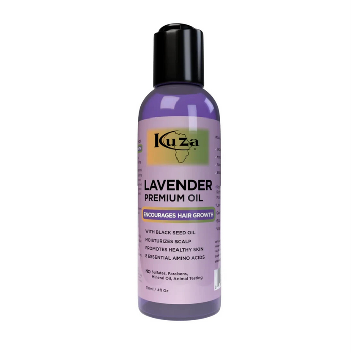 kuza lavender premium oil 118ml hair scalp care moisture shine hair growth nourishing oil
