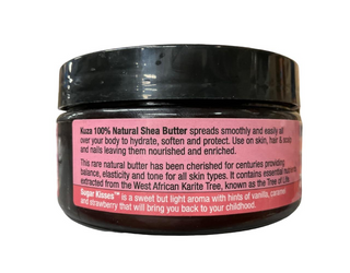 Kuza natural shea butter sugar kisses 6oz hydrating nourishing protecting skin hair and nails multi purpose care butter
