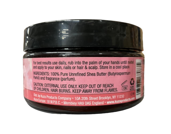 Kuza natural shea butter sugar kisses 6oz hydrating nourishing protecting skin hair and nails multi purpose care butter
