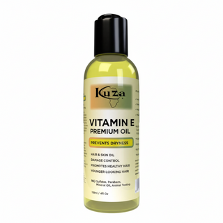 Kuza vitamin e premium oil 118ml hair skin nourishing hydrating repair treatment natural care oil