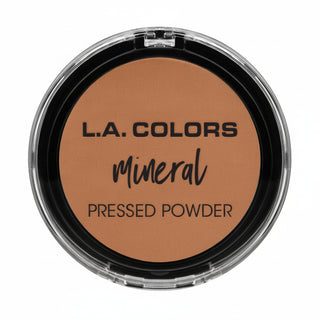 la colors mineral pressed powder cm376 true beige smooth matte lightweight talc free face powder natural finish compact makeup product