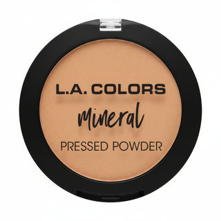 la colors mineral pressed powder cm377 classic tan smooth matte lightweight talc free face powder natural finish compact makeup product