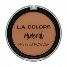la colors mineral pressed powder cm380 espresso deep smooth matte lightweight talc free face powder natural finish compact makeup product