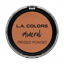 la colors mineral pressed powder cm381 rich cocoa smooth matte lightweight talc free face powder natural finish compact makeup product