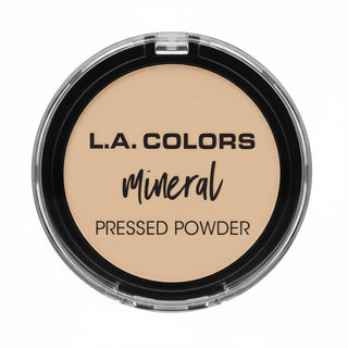 la colors mineral pressed powder cmp371 light ivory smooth matte lightweight talc free face powder natural finish makeup compact product