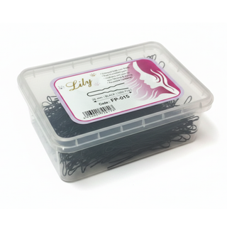LILY FP-015 35mm black plastic canisters 1000pcs storage packaging jars for cosmetics craft and salon organization
