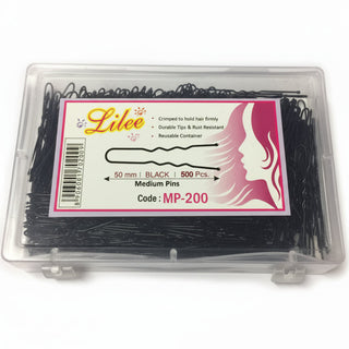 LILY MP-200 50mm black hair clips 500pcs strong salon styling section clips professional hair accessories