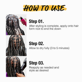 EBIN Braid Formula Strengthening & Shine Setting Mousse with Sweet Almond Oil -80 ML