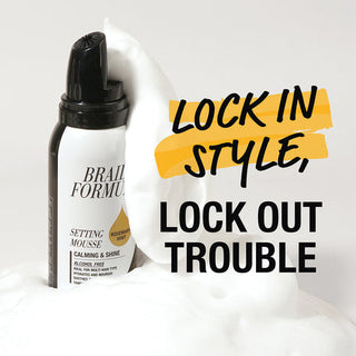EBIN Braid Formula Moisturizing & Shine Setting Mousse with Olive Oil- Smooth & Frizz-Free Braids