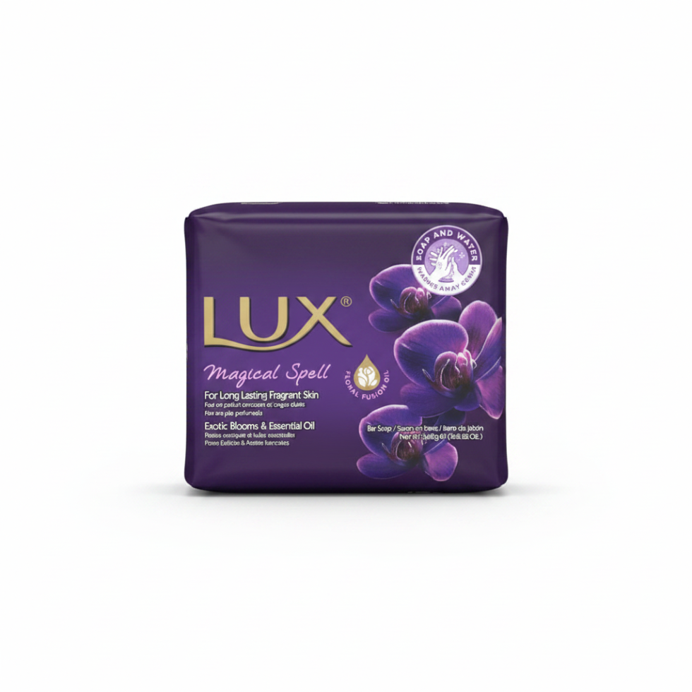 LUX magical spell soap bars pack of 3 black orchid juniper oil beauty soap for soft fragrant skin