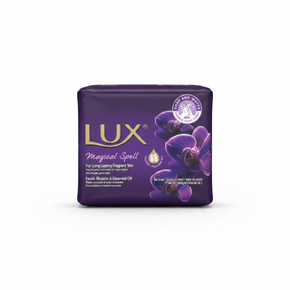 LUX magical spell soap bars pack of 3 black orchid juniper oil beauty soap for soft fragrant skin