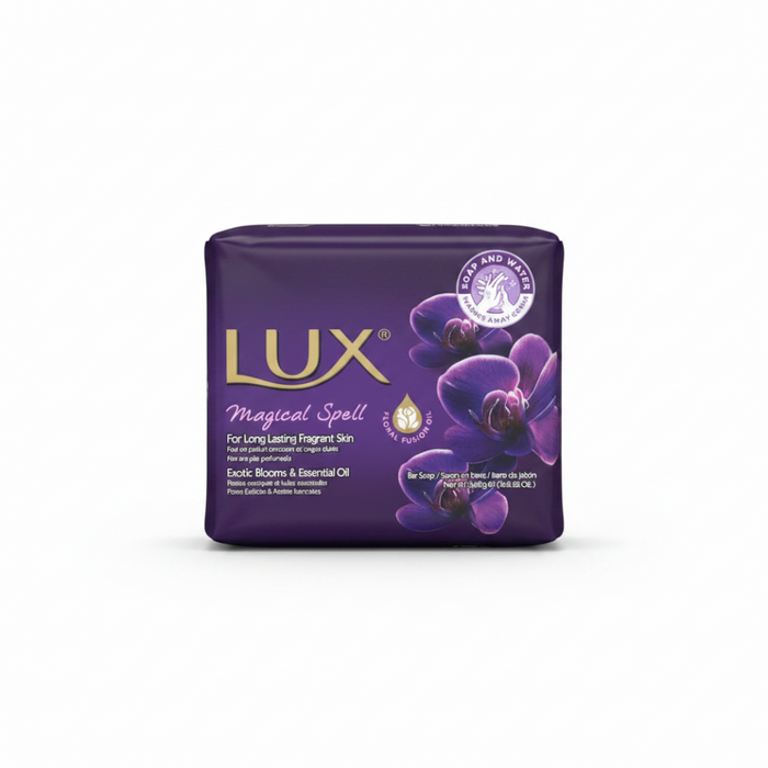 LUX Magical Spell Soap Bars Pack of 3 | Black Orchid & Juniper Oil 240g Beauty Soap