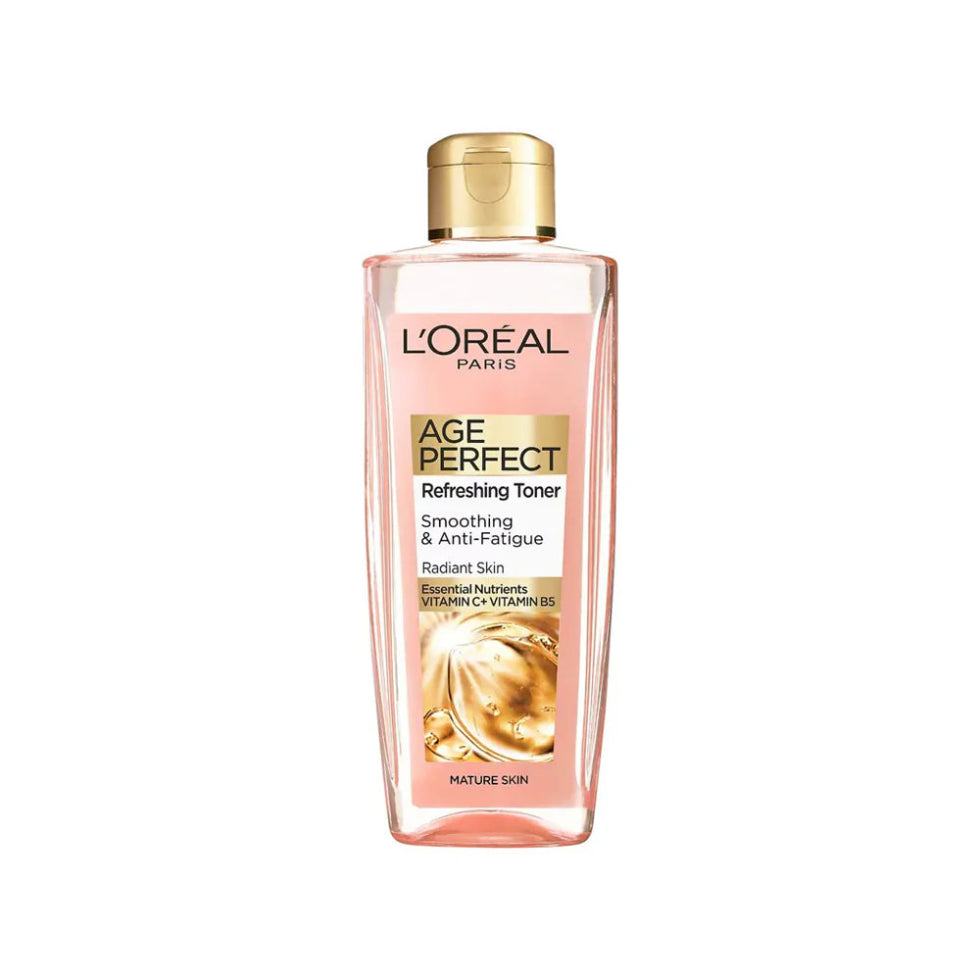 loreal age perfect refreshing toner 200ml smoothing anti fatigue mature skin care gentle hydrating facial toner
