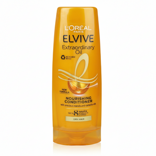 loreal elvive extraordinary oil conditioner 300ml marula camellia for dry hair smooth soft shiny frizz free
