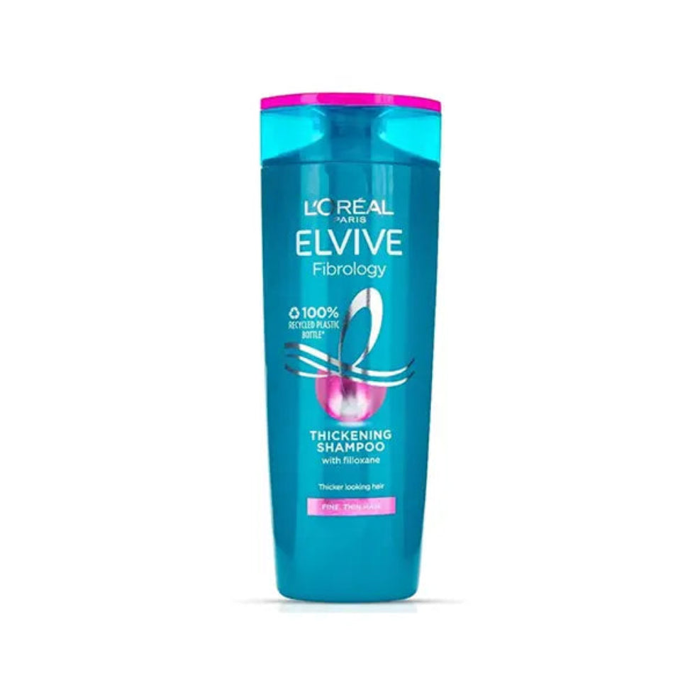 loreal elvive fibrology thickening shampoo 250ml for fine hair volume boost thicker fuller healthy hair
