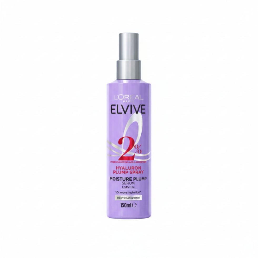 loreal elvive hyaluron plump leave in serum spray 150ml for hydrated smooth shiny fuller hair
