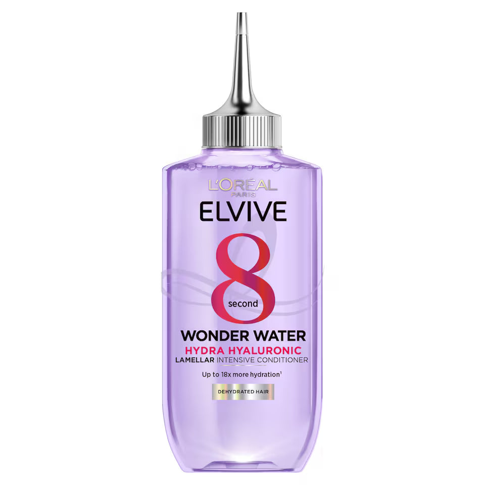 loreal elvive hydra hyaluronic wonder water 200ml instant hair hydration smooth shiny soft lightweight treatment
