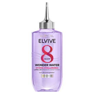 loreal elvive hydra hyaluronic wonder water 200ml instant hair hydration smooth shiny soft lightweight treatment
