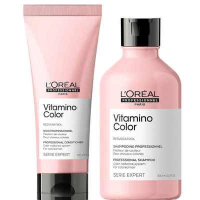 LOréal Pro Serie Expert Vitamino Color shampoo and conditioner set for color protection and shine