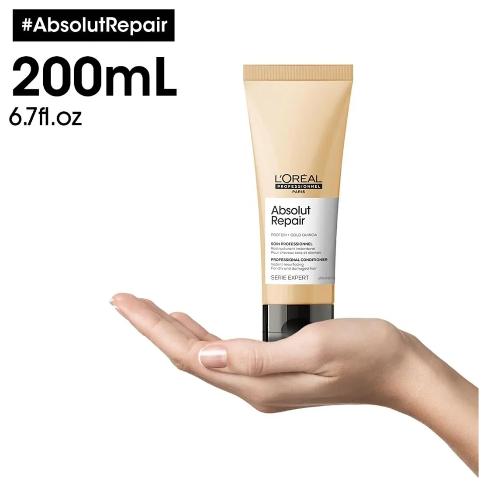 LOréal Professionnel Absolut Repair Conditioner 200ml for damaged hair repair softness and shine