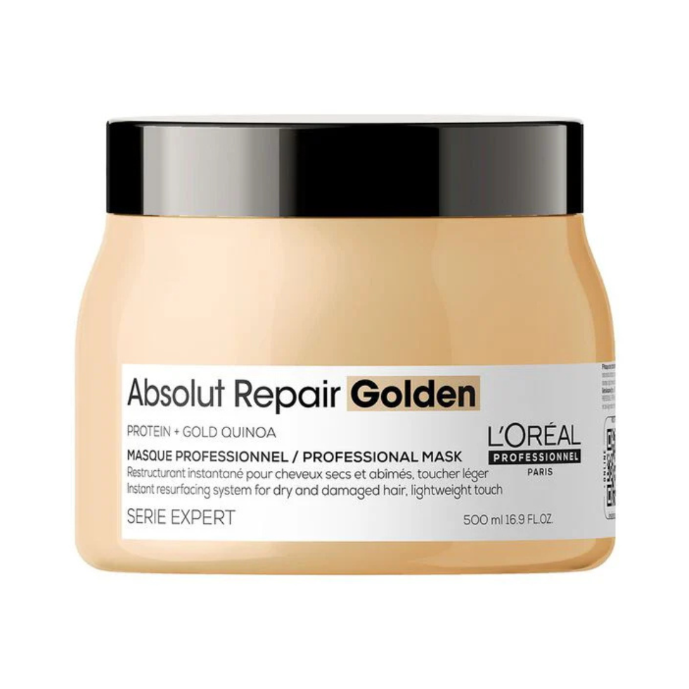 LOréal Professionnel Absolut Repair Golden Mask 500ml for hair repair softness and shine