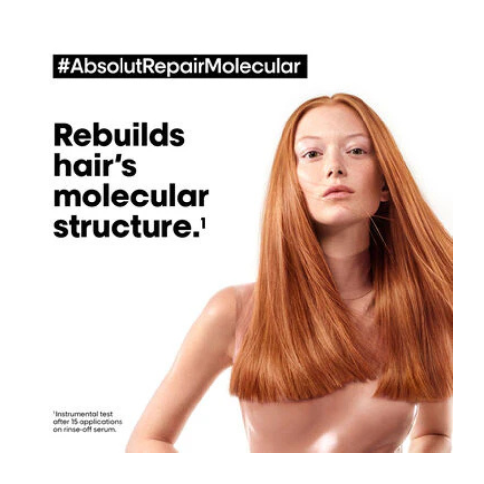 LOréal Professionnel Absolut Repair Molecular Leave In Mask 100ml for damaged hair repair and frizz control