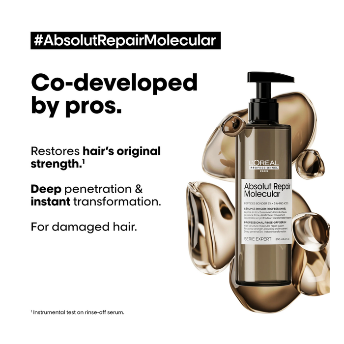 L'Oréal Professionnel Absolut Repair Molecular Rinse-Off Serum 250ml | Hair Repair Care
