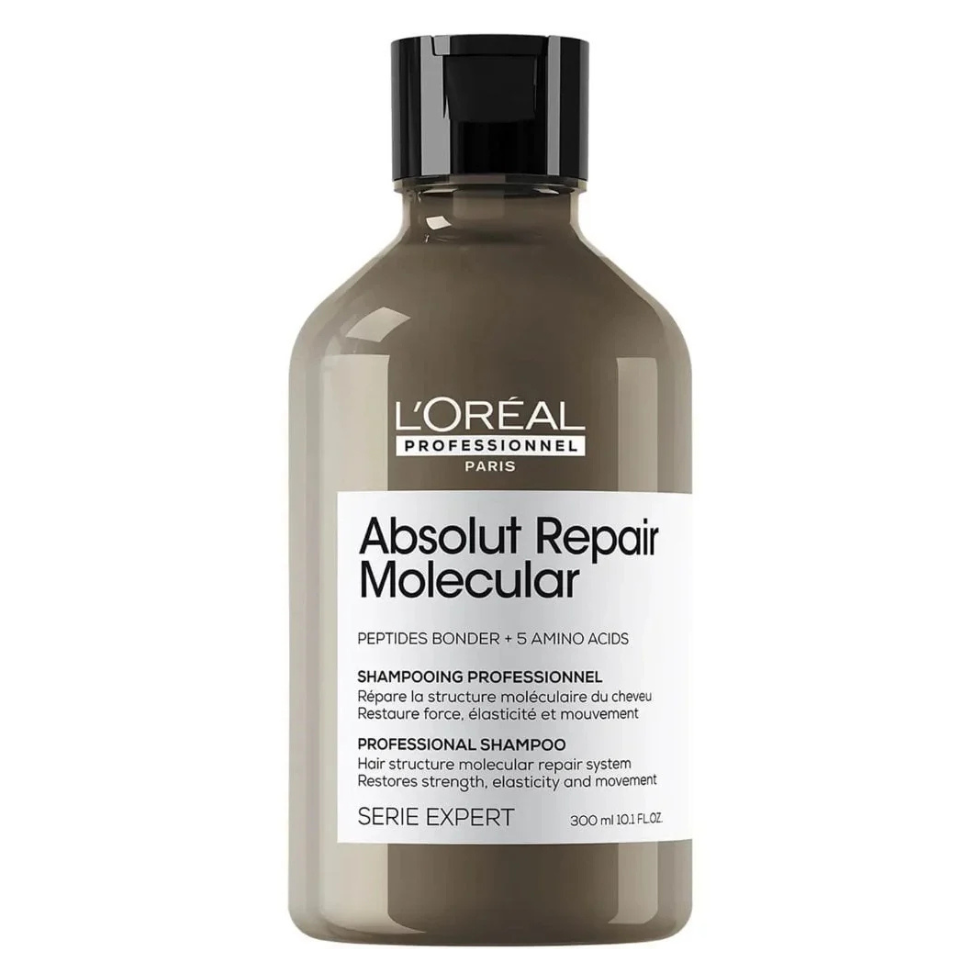 LOréal Professionnel Absolut Repair Molecular Shampoo 300ml for damaged hair repair and strength