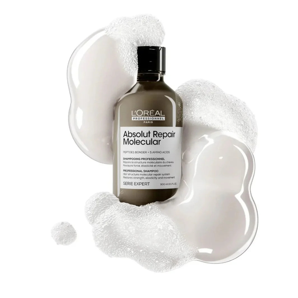 LOréal Professionnel Absolut Repair Molecular Shampoo 500ml for damaged hair repair and strength