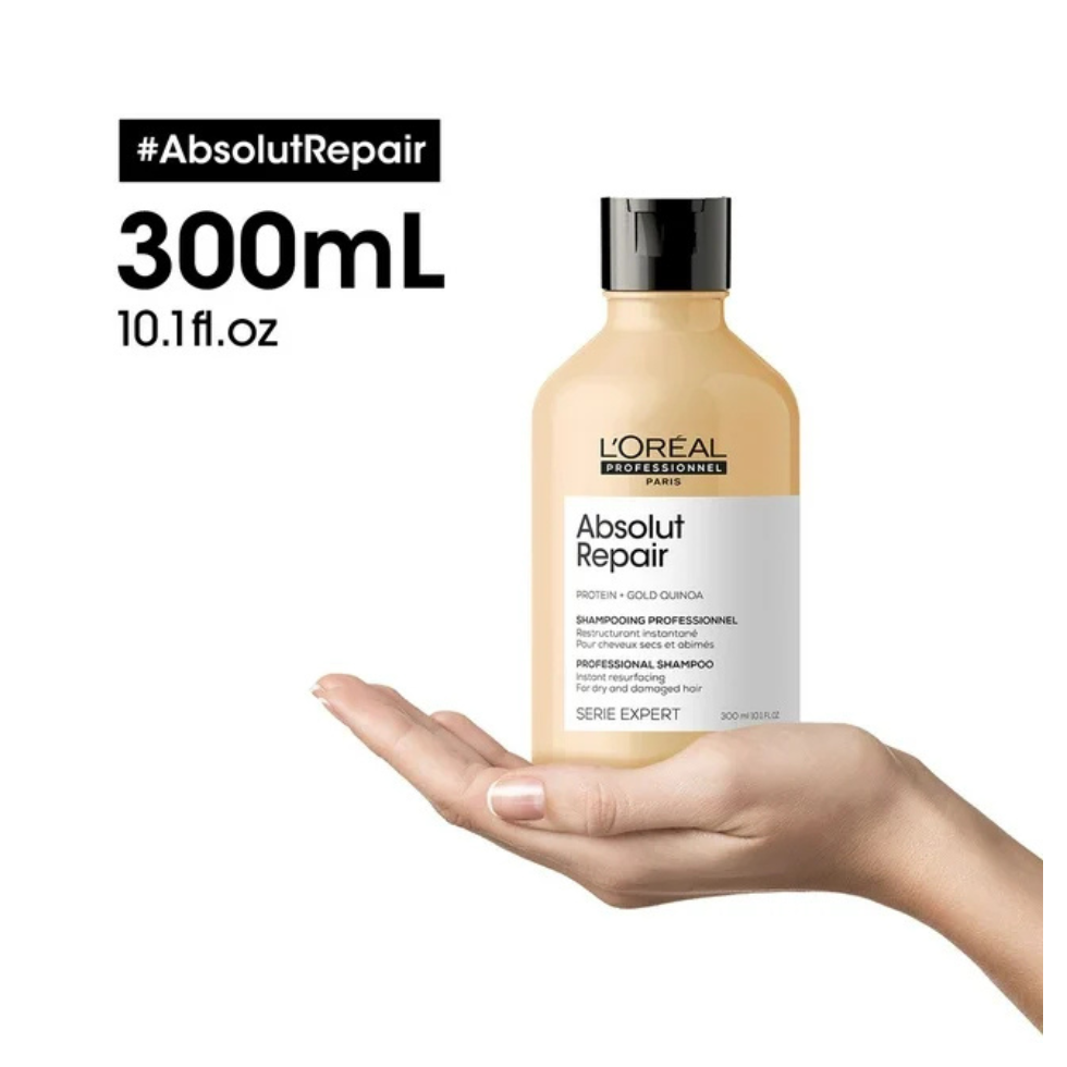 LOréal Professionnel Absolut Repair Shampoo 300ml for damaged hair repair strength and shine