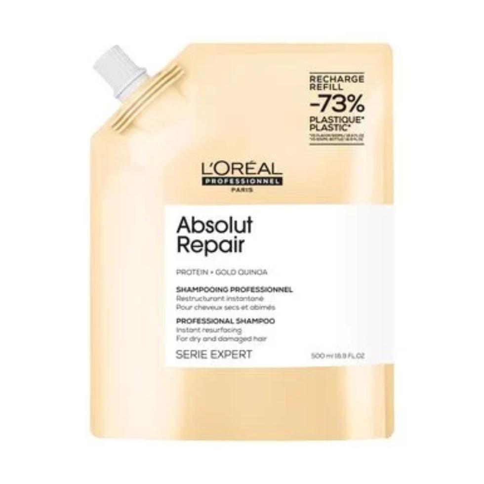 LOréal Professionnel Absolut Repair Shampoo Refill 500ml for damaged hair repair and shine