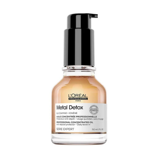 LOréal Professionnel Metal Detox Concentrated Oil 50ml for shine frizz control and hair protection